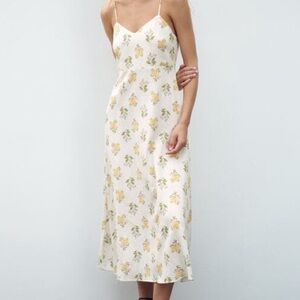 Zara Printed Midi Dress